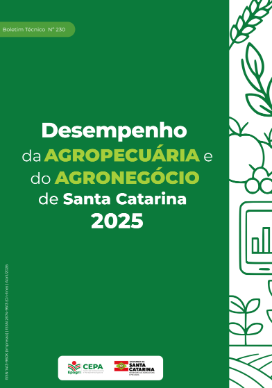 Desempenho da agropecuária e do agronegócio de Santa Catarina – 2025